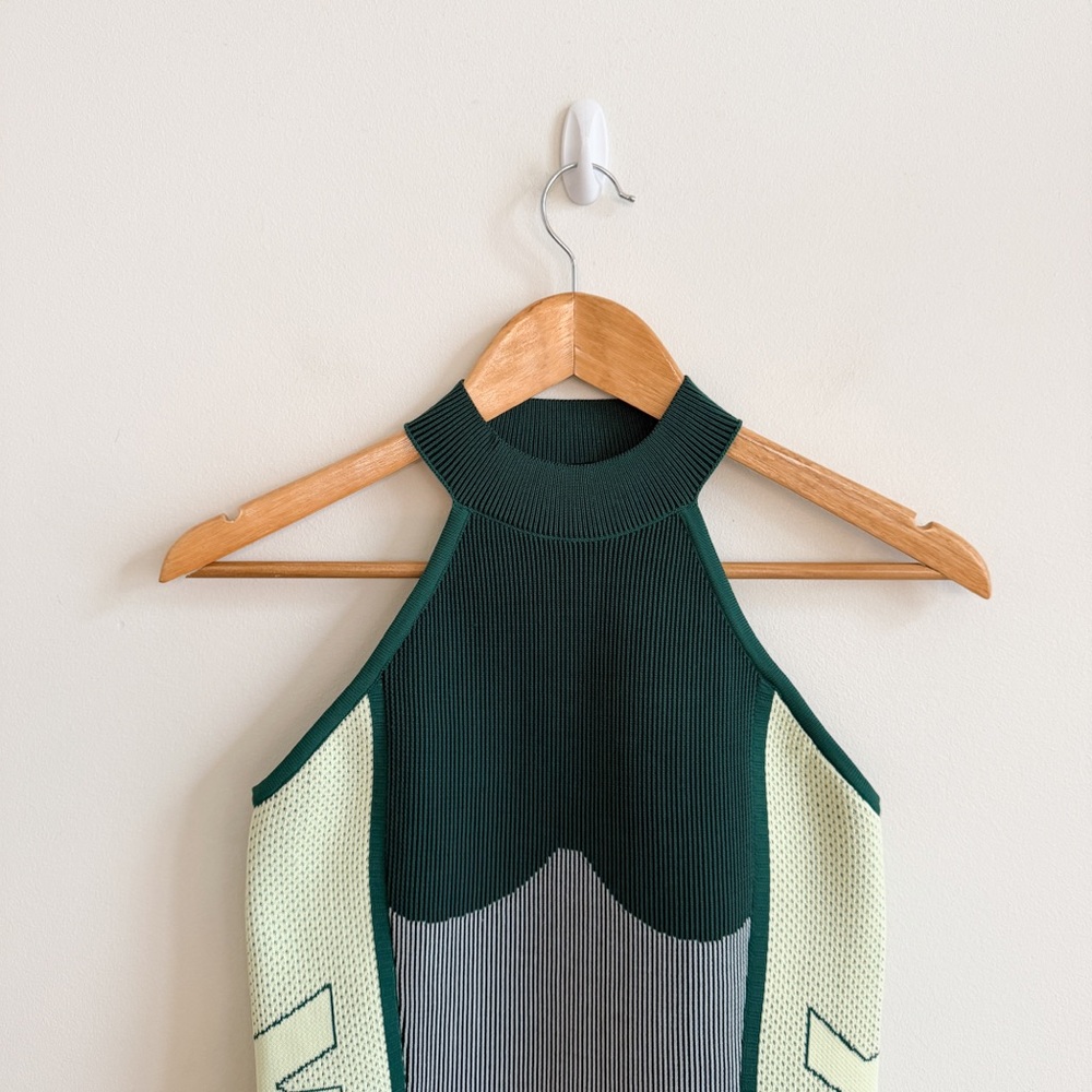 IVY PARK x ADIDAS • Knit Logo Dress in Dark Green - Picture 4 of 13